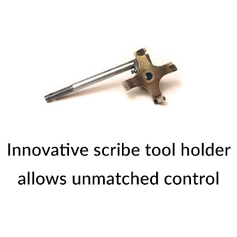 Loomis innovative scribe tool holder allows unmatcched control